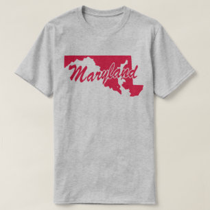 T-shirt State Of Maryland Shape