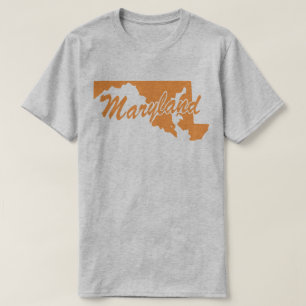 T-shirt State Of Maryland Shape