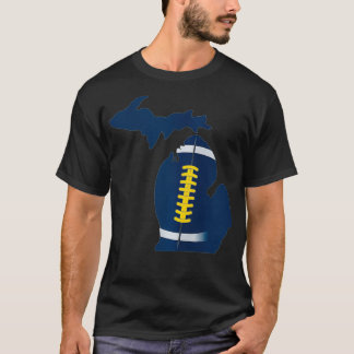 T-shirt State of Michigan College Football clothing in yel