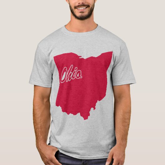 T-shirt State Of Ohio Shape (Devant)
