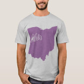 T-shirt State Of Ohio Shape (Devant)