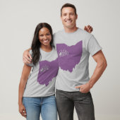 T-shirt State Of Ohio Shape (Unisexe)