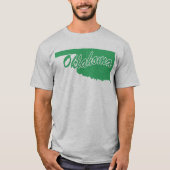T-shirt State Of Oklahoma Shape (Devant)