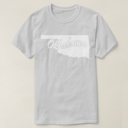 T-shirt State Of Oklahoma Shape (Design devant)