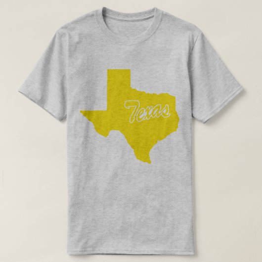 T-shirt State Of Texas Shape (Design devant)