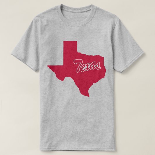 T-shirt State Of Texas Shape (Design devant)