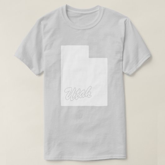 T-shirt State Of Utah Shape (Design devant)