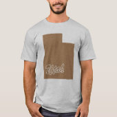 T-shirt State Of Utah Shape (Devant)