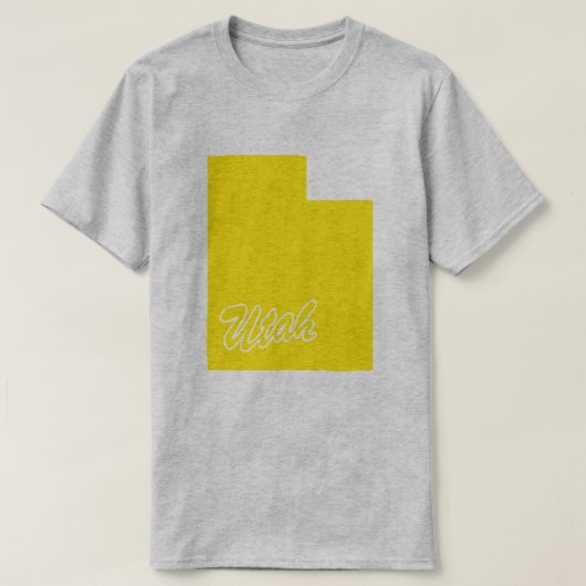 T-shirt State Of Utah Shape (Design devant)