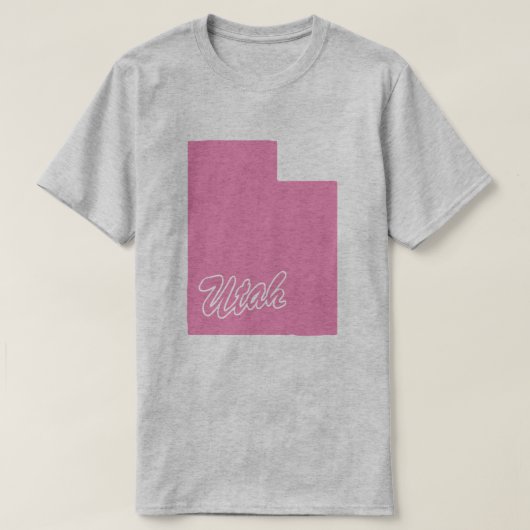 T-shirt State Of Utah Shape (Design devant)