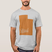 T-shirt State Of Utah Shape (Devant)