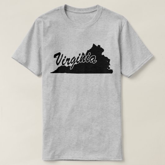 T-shirt State Of Virginia Shape (Design devant)