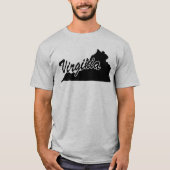 T-shirt State Of Virginia Shape (Devant)
