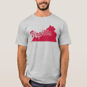 T-shirt State Of Virginia Shape (Devant)