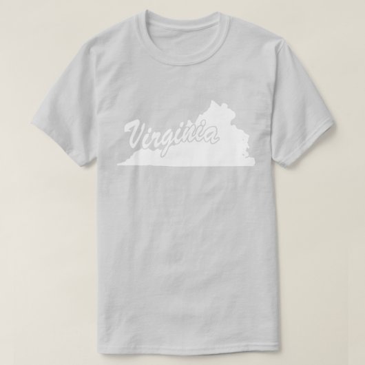 T-shirt State Of Virginia Shape (Design devant)