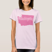 T-shirt State Of Washington Shape (Devant)