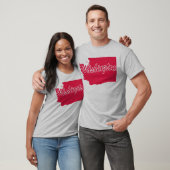 T-shirt State Of Washington Shape (Unisexe)