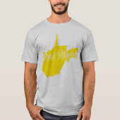 T-shirt State Of West Virginia Shape (Devant)