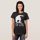 T-shirt Statement Dinosaur Valentine's Day Heart (Devant entier)