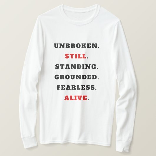 T-Shirt Statement Inébranlable Debout (Design devant)