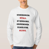 T-Shirt Statement Inébranlable Debout (Devant)