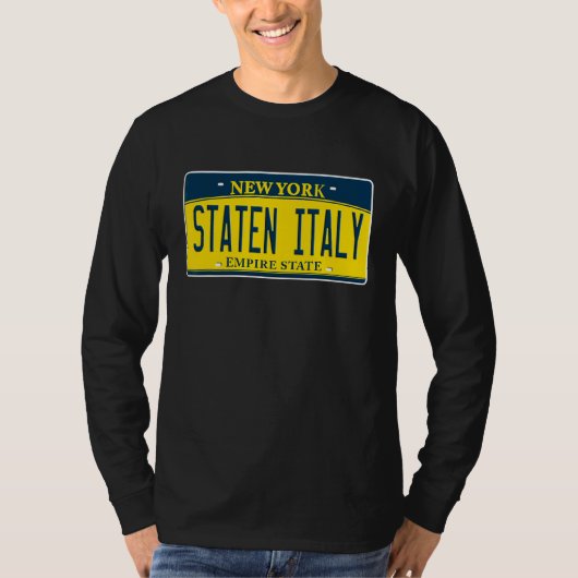 T-shirt Staten Italie Island Ny New York Italie Amérique (Devant)