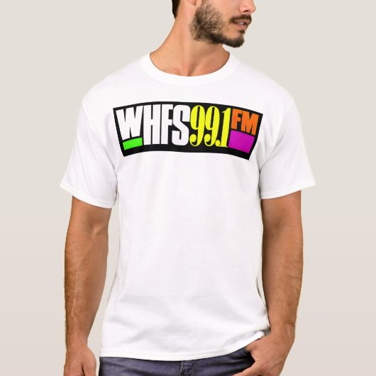T-shirt Station de radio Whfs 99,1 fm (Devant)
