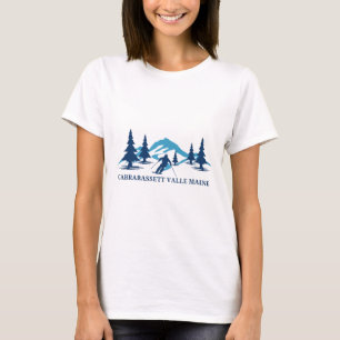 T-shirt Station de ski de Carrabett Valley Maine Skieur Sk