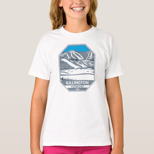 T-shirt Station de ski de Killington Hiver Vermont (Devant)