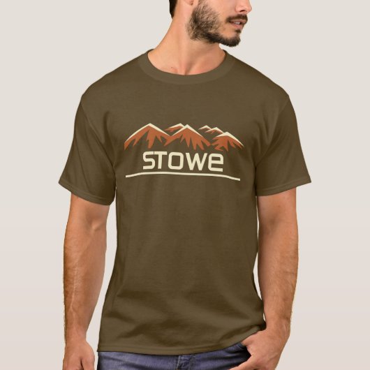 T-shirt Station de ski de Stowe (Devant)