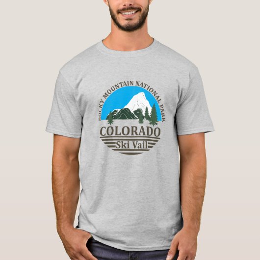 T-shirt Station de ski de Vail Colorado (Devant)