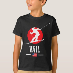 T-shirt Station de ski de Vail Usa Montagnes Rocheuses Ski
