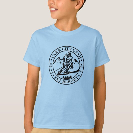 T-shirt Station de ski Park city Utah (Devant)