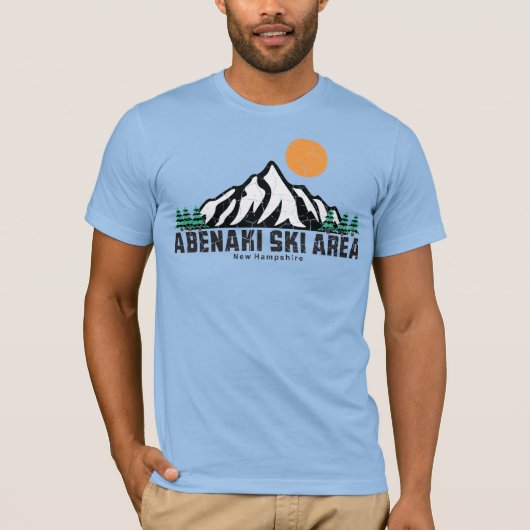 T-shirt Station de ski Retro Abenaki Texas (Devant)