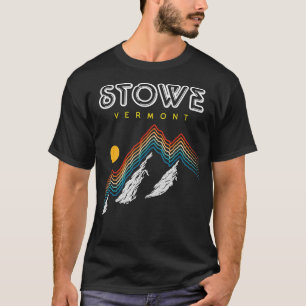 T-shirt Station de ski Stowe Vermont USA Retro années 1980