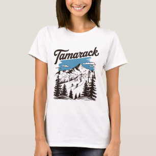 T-shirt Station de ski Tamarack Idaho Ski Skieur 2