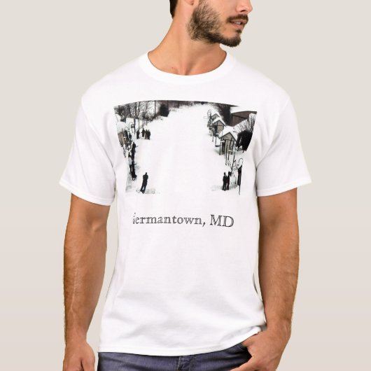 T-shirt Station de train, Germantown, DM (Devant)