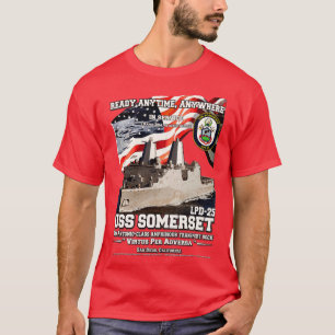 T-shirt Station de transport amphibie USS Somerset LPD25