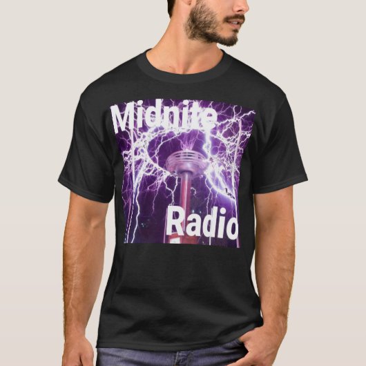 T-shirt Station Internet Souterraine Midnite Radio (Devant)