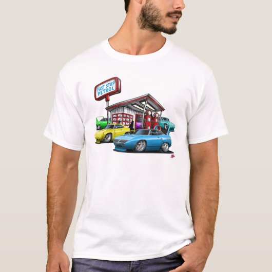 T-shirt Station service 1970 de Superbird (Devant)