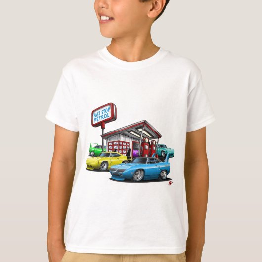 T-shirt Station service 1970 de Superbird (Devant)