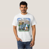 T-shirt Station-service gnome (Devant entier)