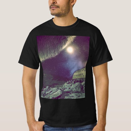 T-shirt Station spatiale extraterrestre (Devant)