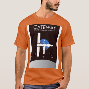 T-shirt Station spatiale Gateway en orbite autour de la Lu