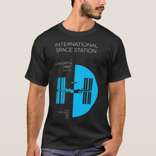T-shirt Station spatiale internationale. En orbite basse (Devant)