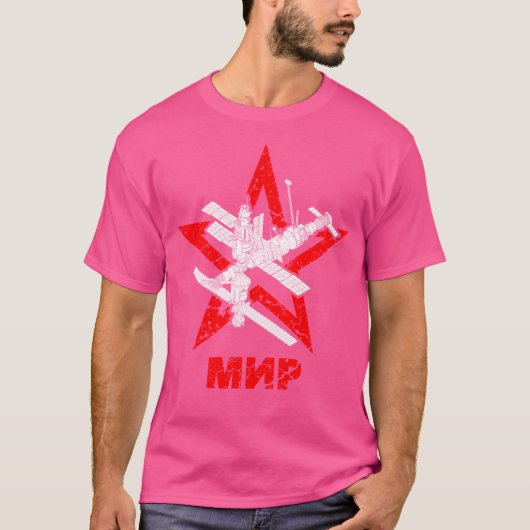 T-shirt Station spatiale Mir (Devant)