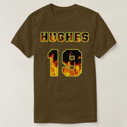 T-shirt Station Vic Hughes 19 Jersey Flames (Design devant)