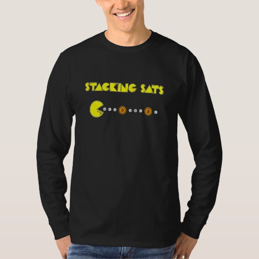 T-shirt Stationnement Sats Bitcoin Crypto Devise Btc (Devant)