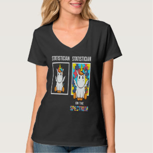 T-shirt Statisticien Personnes Avec Autisme Puzzle Licorne
