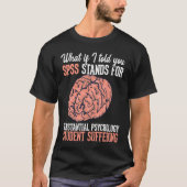 T-shirt Statistics and psychology study science  SPSS (Devant)